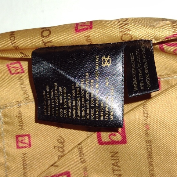 STONE MOUNTAIN LEATHER Shoulder Bag Navy Cream - Picture 15 of 16